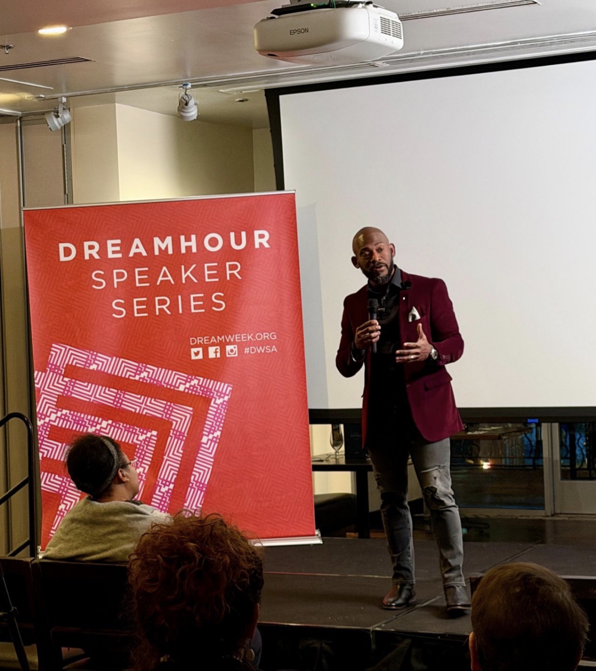 Bossman Daryl speaking at the DreamHour Speaker Series